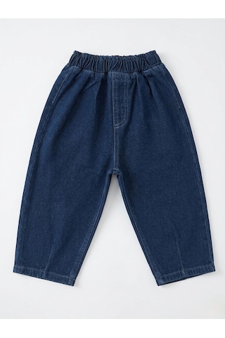 Magu Unisex Çocuk Pamuklu Koyu Lacivert Denim Pantolon