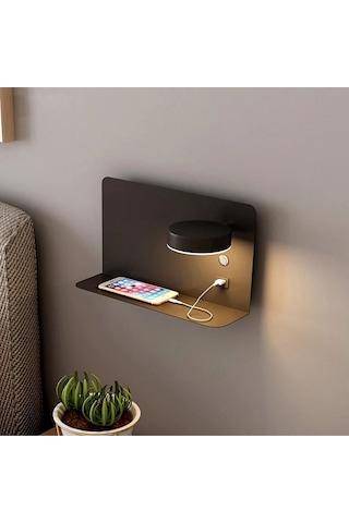 Reading XL Usb - TYPE C Okuma Led Duvar Aplik 32 Cm Mat Siyah