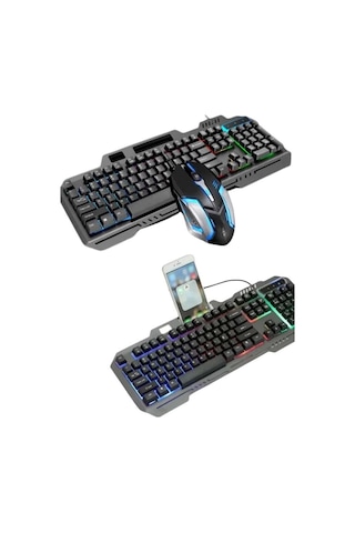 Mey Najmaddin Rgb Işıklı Gaming Klavye Q Klavye Mouse li Najmaddin