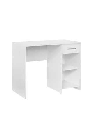 Adoremobilya Trendline Çekmeceli Çalışma Masası - Beyaz Beyaz