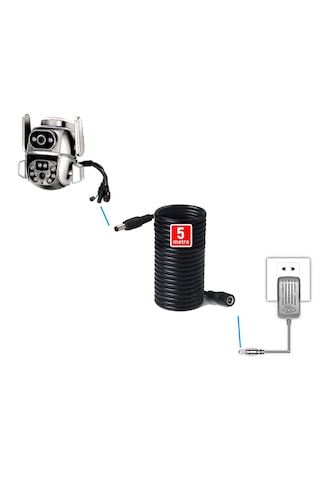 Concord Power Uzatma Kablosu 5 Metre Awg23 Erkek/dişi