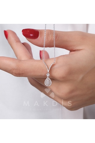 0.20 Karat Tasarım Pırlanta Kolye 06260194