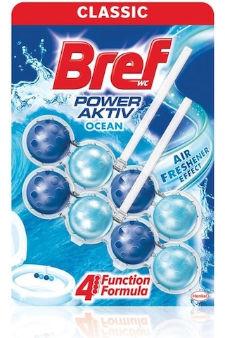Bref WC Power Aktiv Duopack Katı Tuvalet Bloğu Okyanus 5 x 2'li Paket