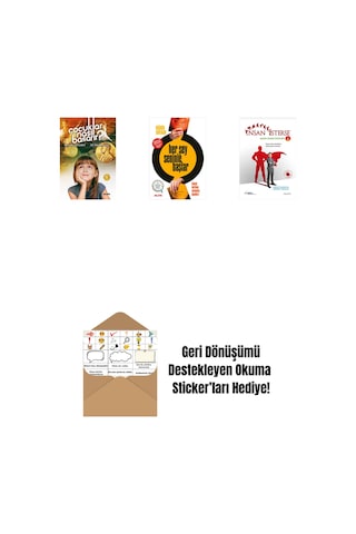Çocuklar Nasıl Başarır + Her Şey Seninle Başlar + İnsan İsterse - Azmin Zaferi Öyküleri 5 + Okuma Sticker'ları