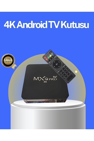 Akıllı Android Tv Box 4k Çözünürlük, 2gb Ram, 16gb Depolama, Hızlı Wi-fi Najmaddin