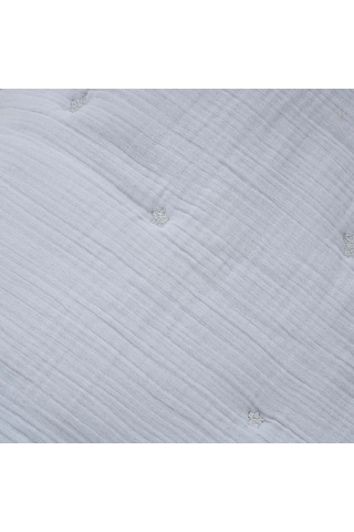 Royale Gri %100 Pamuk Müslin Nakışlı Private Bebek Yorgan Seti