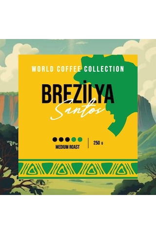 Addis Ababa Coffee - Dünya Kahvesi - Arabica - Brezilya Santos - 250 G