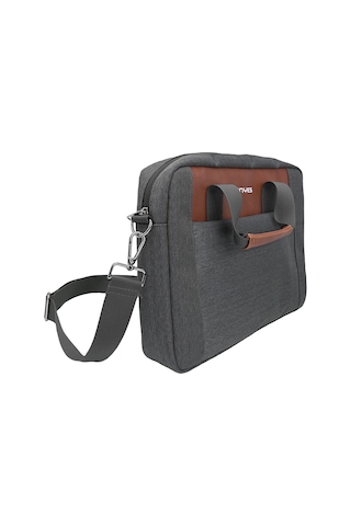 Lenyes Lb544 15-16 İnç Su Geçirmez Laptop Çantası Rambler Serisi Polyester Kumaş Gri