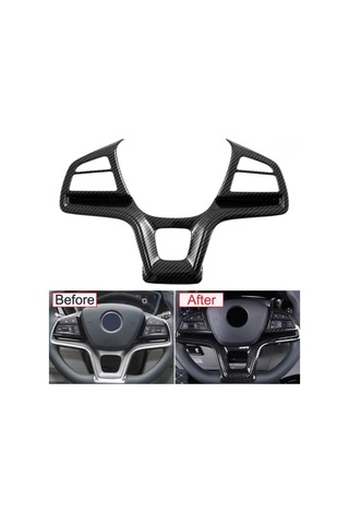 Red Lion Parts Byd Seal U Karbon Fiber Görünüm Direksiyon Trim Kaplama Abs Siyah