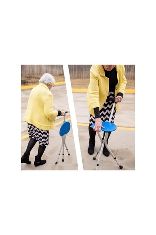 Özel Üretim Hareket Yardımcısı Katlanabilir Baston Sandalye Oturaklı 88 Cm