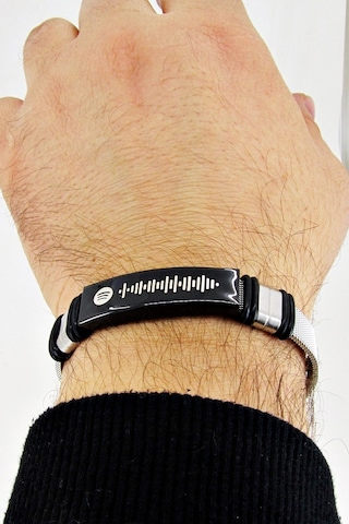 Spotify Şarkı Kodlu Hasır Kemer Kordon Çelik Unisex Bileklik scb1 Çok Renkli