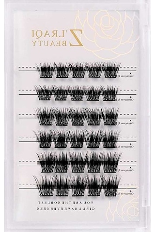 Pazly Z'lraqı Doğal Hacimli Kirpikler 10+12+14mm 30 Adet+pençe Hediye Sahte Vizon Gümüş