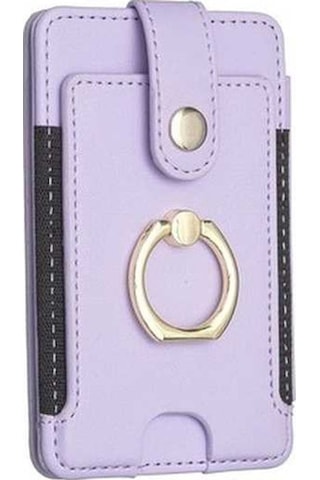 Trendooze Linjinxu Bfk03 Metal Halka Kart Çantası Cep Telefonu Sticker Mor Diğer