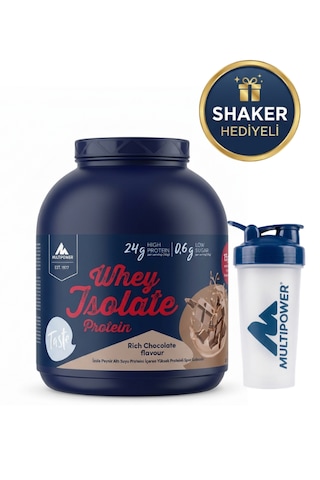 Multipower Whey Isolate Protein 2000 Gr Çikolata Aromalı + Shaker