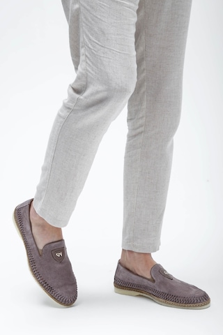 Giampiero Nicola Erkek Hakiki Deri Metalik Loafer Ayakkabı 664 L40269a Erk Ayk Y23 Stone Taş