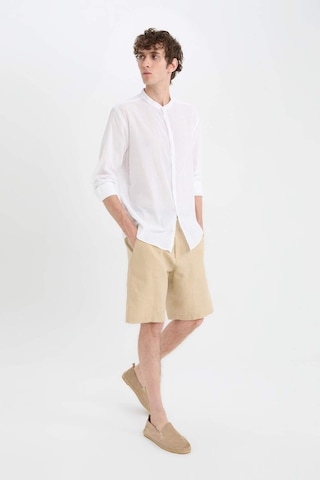 DeFacto %100 Keten Regular Fit Yazlık Bermuda Şort D9931AX25SMBG732