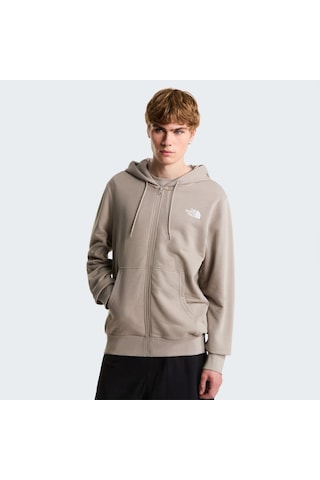 The North Face M Sımple Dome Lıght Regular Full Zıp Hoo Erkek Sweatshirt Nf0a8gq72mb1 Gri