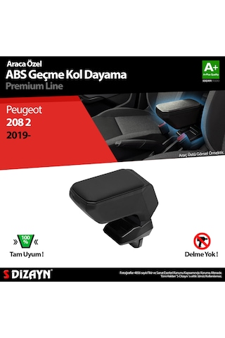 S-dizayn Peugeot 208 2 Kol Dayama Kolçak Geçmeli Abs Siyah 2019 Üzeri A+kalite