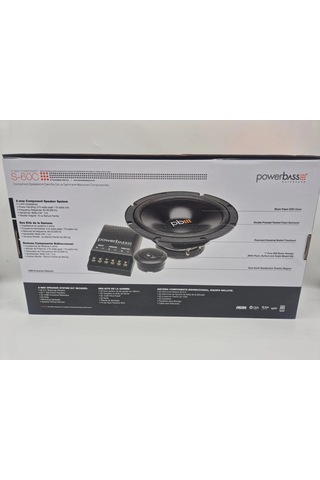 Powerbass 16cm Component Hoparlör - Powerbass S-60c 16cm Hoparlör + Tweeter + Crossover Komponent Ho