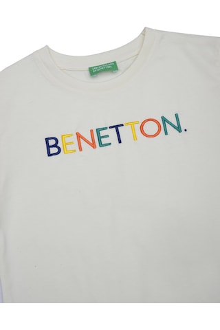 United Colors Of Benetton Benetton Bnt-b21657 Erkek Çocuk T-shirt Ekru