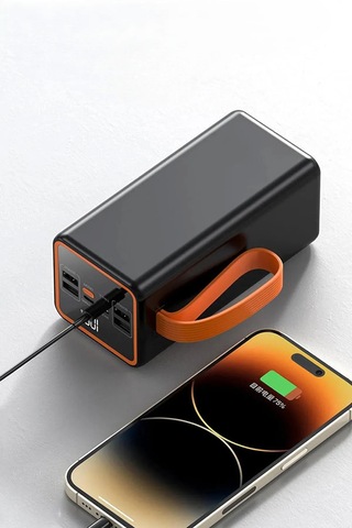 50000mah Hızlı Şarj Powerbank 22.5w Powerbank Kamp Led Işıklı