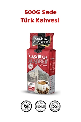 Aldeeb Kahvesi Sade Türk Kahvesi Orta Üstü Kavrulmuş 500 G