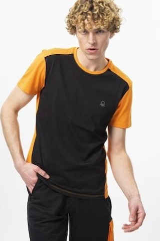 Benetton Bnt-m20452-23y Erkek T-shirt Bnt-m20452-r1534 Siyah