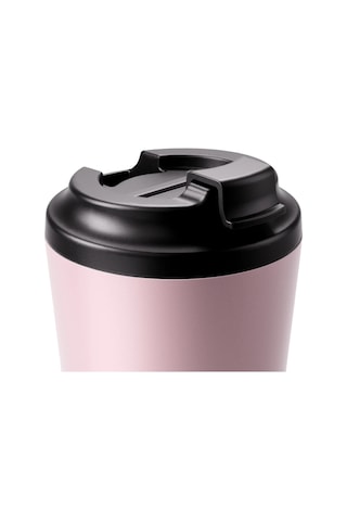 Made By Fressko Camino Yeniden Kullanılabilir Kahve Bardağı, Yalıtımlı Termal Kupa, 340 Ml, Açık Pembe