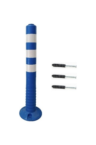 5 Adet Mavi Renk Otopark Düzenleyici 75 Cm Eco Delinatör