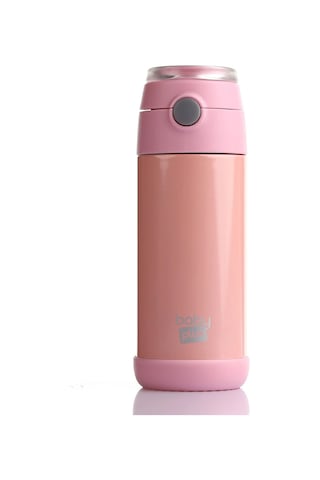 Baby Plus Çelik Termoslu Matara Pembe 350 ML