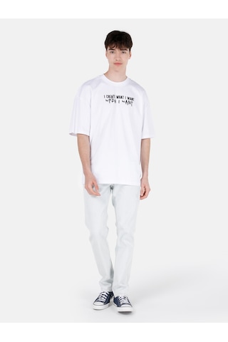 Colins 044 Karl Normal Kesim Düşük Bel Düz Paça Açık Mavi Erkek Pantolon Denim