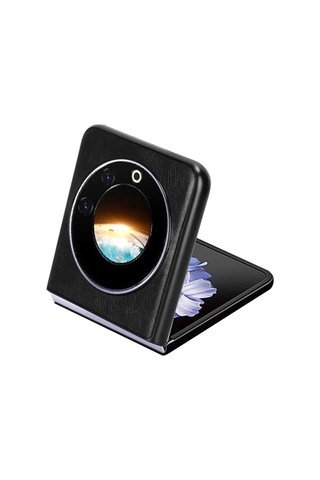 Tecno Phantom V Flip İçin Askılıklı Deri Kaplama Kılıf - Al4271