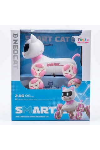 2.4g Uzaktan Kumandalı Akrobatik Kedi Robot - 360 Dönüş Ve Merdiven Tırmanma