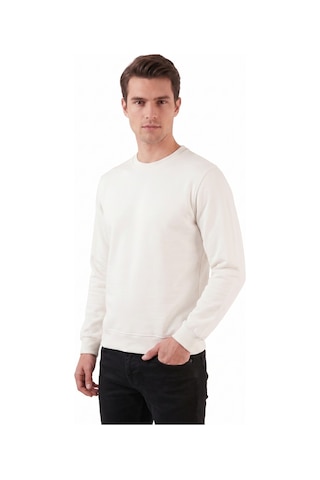 Baglan Erkek Sıfıyaka Sweatshirt Regular Kalıp Bgl-st05411 Krem