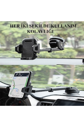 Batcell Universal Vantuzlu Araç İçi Araba Cep Telefonu Tutucu