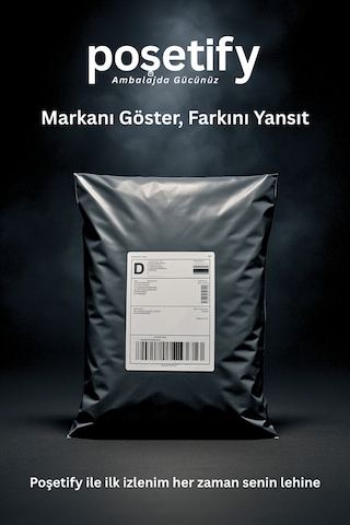 Cepsiz Kargo Poşeti 18x27,5x5 Cm 10000 Adet E-ticaret Poşeti Gri Yapışkan Bantlı Kargo Zarfı