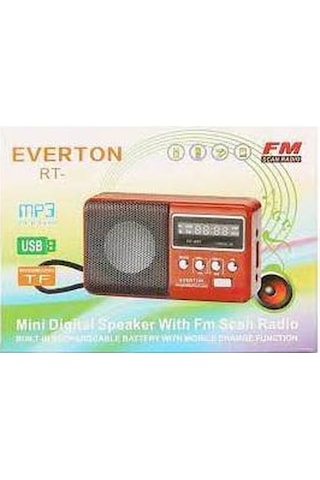 Everton RT-303 Şarjlı Fm - Usb - Bluetooth SD Kart Girişli Radyo