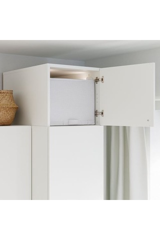 Ikea Lastare Kapaklı Gardırop Yükseltme Ünitesi, Beyaz, 40x62x36 Cm