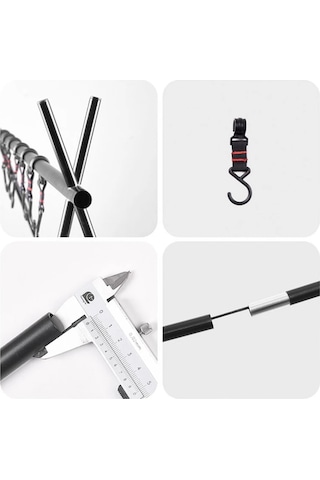 Kamp Rafı Katlanır Çantalı 6 Taşıma Askılı