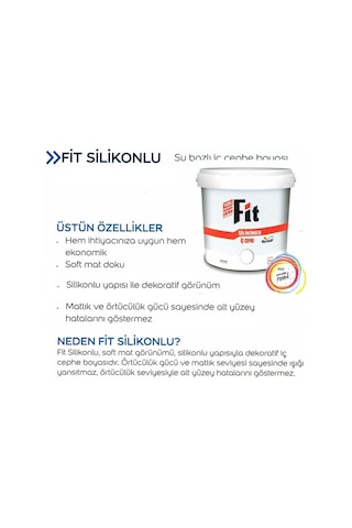 Marshall Fit Silikonlu Iç Cephe Boyası 3.5 Kg (429373149)