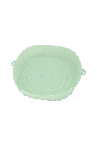 Ulzyvf Silikon Tava Sepeti 4 Adet Renkli Airfryer Astarı Yeniden Kullanılabilir Çok Renkli