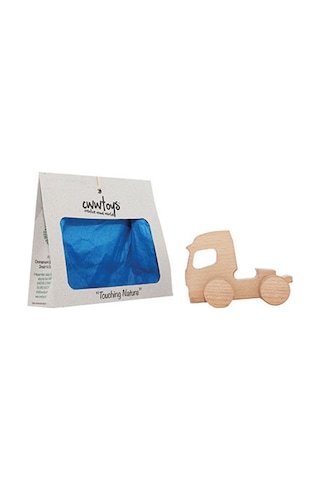 Cwwtoys Kargo Tır Boyasız Ahşap Oyuncak, Masif Kayın, 18 Ay+