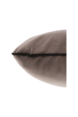 Biyeli Kırlent Yastık Kılıfı Vizon Rengi 45x45