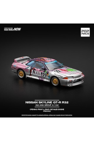 Pop Race 1/64 Nissan Skyline Gtr R32 Axıa / Pr64-103