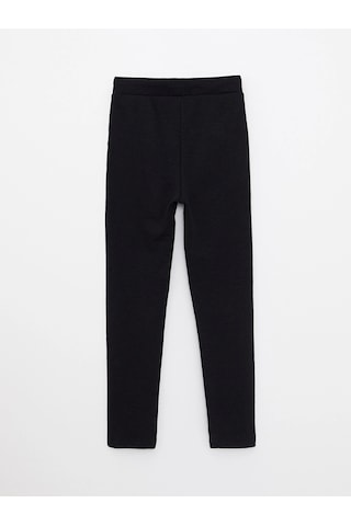 LC Waikiki Lcw Kids Siyah Beli Lastikli Basic Kız Çocuk Eşofman Altı New Blakız Çocuk