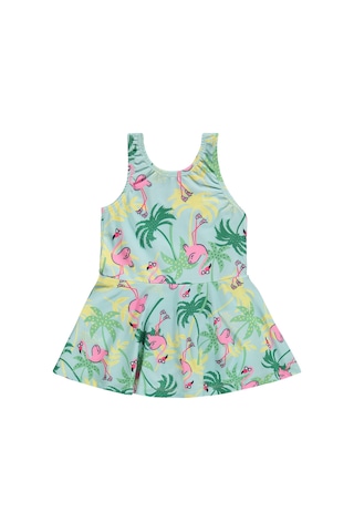 Civil Girls Flamingo Baskılı 2-12 Yaş Mayo - Yeşil Mint