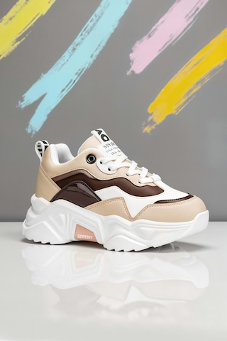 Dark Seer Kids Ds K 2110 Sneaker 2025 Kız Çocuk Beyaz-taba