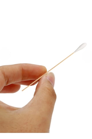 Eküvyon Çubuğu Non Steril Ahşap Pamuklu 15 Cm 100 Adet