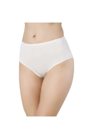 Papatya 2572 Kadın Yüksek Bel Bambu Külot 6 Adet 001