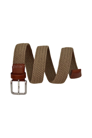 Kamer Erkek Dokuma Örgülü Kemer Elastik, Streç Özellikli Bgl-st04588 Vizon